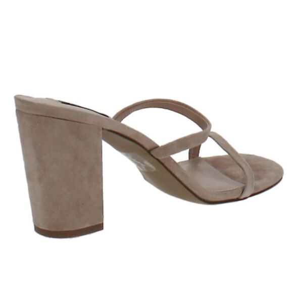 Aqua Adele Open-Toe Block High-Heel Nude Sandals Size 6.5 - Picture 2 of 11